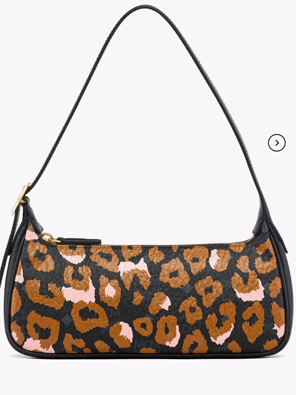 MCM Leopard-Print Shoulder Bag in Brown, Pink & Black Limited Edition NEW!
